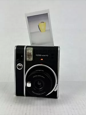 Fujifilm Instax Mini 40 Instant Camera - Black **TESTED AND WORKS** • $60.99