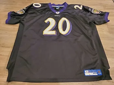 Reebok Baltimore Ravens Ed Reed #20 Black  Jersey Sz 58 Sewn Stitched Mens • $89.99