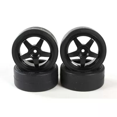 TAM9400564 TAM9400564 Pre-mounted Drift Tires 26mm Wide 12mm Hex (4) Tamiya • $33.69