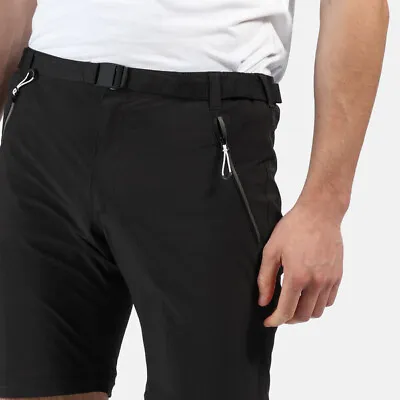 Regatta Xert Stretch Mens Lightweight Softshell Zip Off Trousers Shorts RRP £65 • £14.99