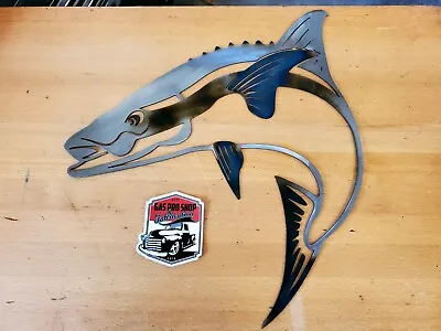 Cobia Metal Wall Art Plasma Cut Fish Taxidermy Salt Water Fish Gift Idea Ling • $57.99