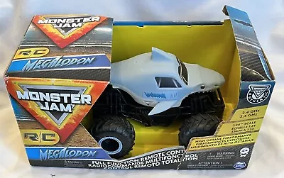 2021 Monster Jam Megalodon Shark R/C 1:24 Scale 2.4 GHz Remote Control Authentic • $12.99