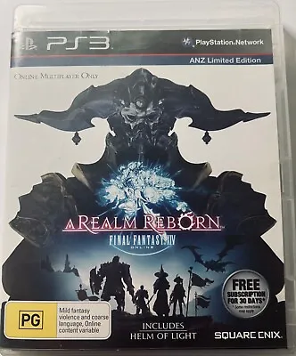 A Realm Reborn Final Fantasy XIV. ANZ Limited Edition. PS3 Game. Like New. • $35