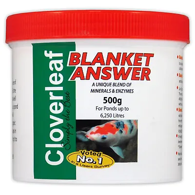 £13.99 • Buy CLOVERLEAF BLANKET ANSWER 500g BLANKET WEED TREATMENT ALGAE KOI FISH POND 