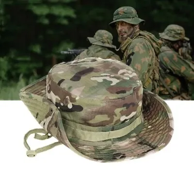 Camouflage Boonie Hat Tactical US Army Bucket Hats Military Panama Summer Cap  • $25.41