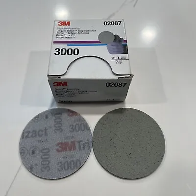 3M Trizact 3000 Grit 3  76mm Hook It DA Sandpaper Foam Disc 02087 (single Disc) • $6.99
