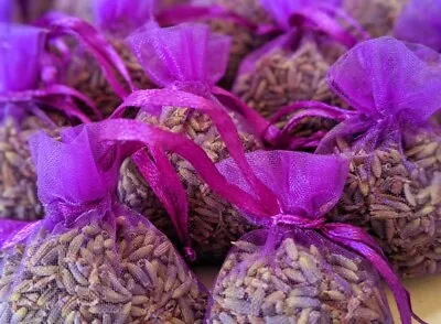 10 X Dried Lavender Bags Favours Calming Scent Sleep Aid Moth Repellent • £5