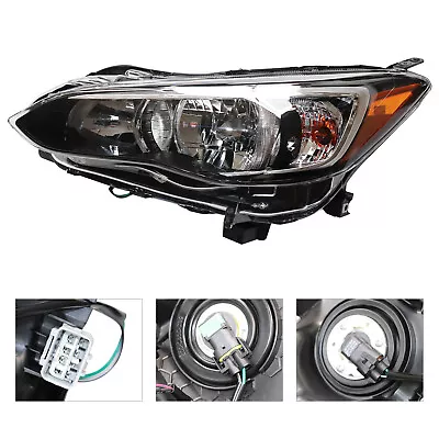 Left Halogen Headlight Headlamp Driver Side For 2017 2020 SUBARU Impreza • $89.30