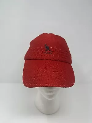 KANGOL Tropic Ventair Spacecap Hat Cap Adjustable Strap Back Red • $18.95