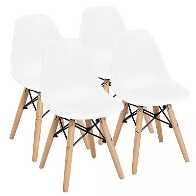 $110.95 • Buy 4 PCS Kids Chair Set Mid-Century Modern Style Dining Chairs W/ Wood Legs