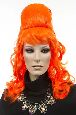 Premium 60's Inspired Beehive Costume Wig Long Medium Wavy Straight Blonde  • $56.99