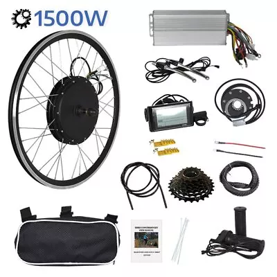 26  Rear Wheel Ebike Conversion Kit LCD 15OOW Electric Bicycle Power Hub Motor • £179.99