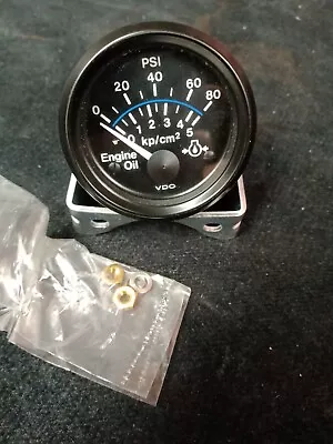 Spartan 0-80 PSI Oil Pressure Gauge 407-NN1 VDO 1221015224 NEW OLD STOCK!!! • $45