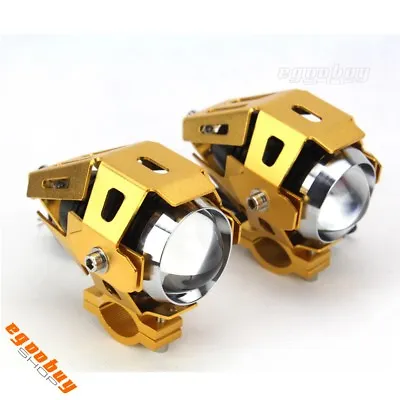 Motorcycle U5 LED Driving Fog Light Spotlight Headlight For Dyna Cafe Racer • $32.19