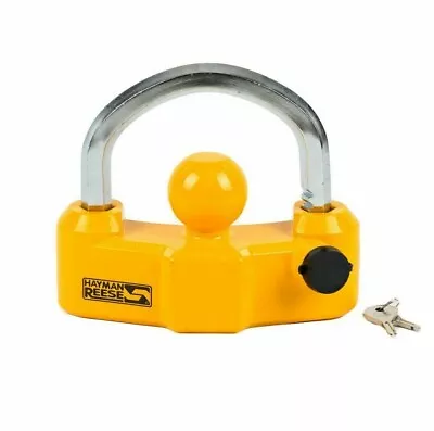 $68 • Buy Hayman Reese Trailer Coupling Lock HD Security Towing Hitch Lock 63228HR