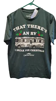 Men's National Lampoon's Christmas Vacation That There's An RV Green T Shirt S • $12.99