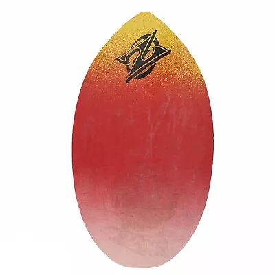 Vtg ZAP Skimers BAT Skimboard Skim Board Red Orange 34”x 19.25” Fiberglass Wood • $74.95