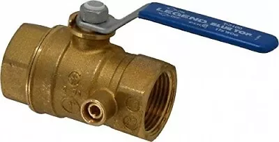  Gas Valve -1 Inch Brass Ball Style With 1/8 Inch Side Tap • $46.50