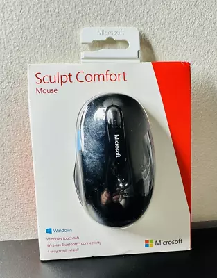 Microsoft 1534 Sculpt Comfort Bluetooth Mouse (H3S-00003) New Factory Sealed • $49.99