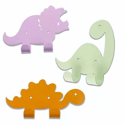 £6.99 • Buy Kids Coat Hooks Dinosaur Door Wall Mounted Jacket Hanger Children Room Nursery