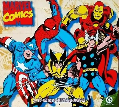 Marvel 2011 16 Month Calendar-captain America Spider-man Thor Iron Man More! • $32.95