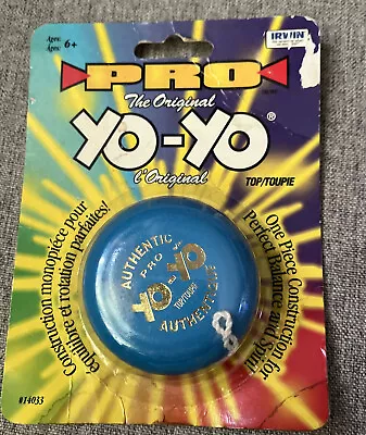 Wooden Yo-Yo Pro  Blue Authentic Original Top/Toupie Hard To Find • $25