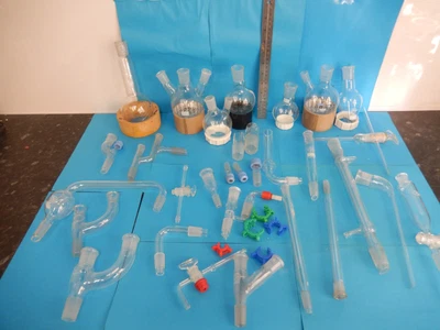£90 • Buy Selection Of Laboratory Quickfit Glassware Mostly Mixed Sizes Home Schooling 1