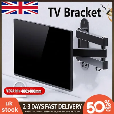 TV Wall Bracket Mount Tilt & Swivel For 26 32 40 47 50 55 Inches Samsung Sony LG • £14.59