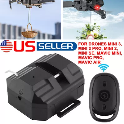 For DJI Mini 2 SE 3 Pro Drone Airdrop Dropper Remote Control Thrower Accessories • $15.99