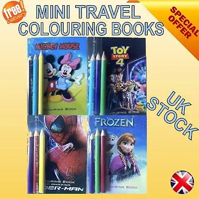 £1.75 • Buy Colouring Books Mini Travel Pocket A7 Size Pictures Colour In Creative Fun Kids