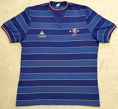 Chelsea 1983 - 1985 RARE Vintage Home Le Coq Sportif Shirt Size 6/7 (M-L) • £399.99