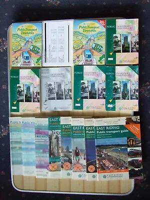 East Riding Of Yorkshire Comprehensive Bus & Rail Timetable Books 1998-2010 • £3.80