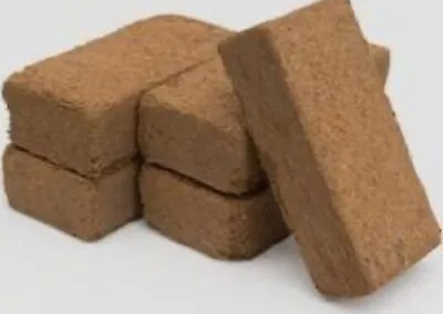 10 X 9 Litre COIR BRICKS / COCO BRICK COCONUT FIBRE FOR PEAT FREE COMPOST • £14.99