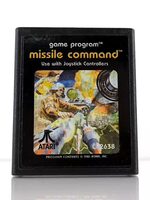 Game Program Missile Command 1981 Release ATARI CX2638 Cartridge Only • $8.50