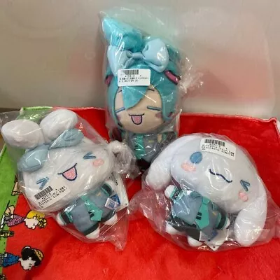 SEGA Hatsune Miku X Cinnamoroll Plush Set Of 3 Anime Cute Goods. • $48.92