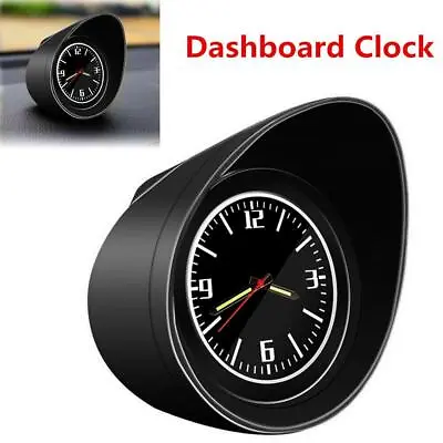 Black Car Truck Luminous Backlight Interior Dashboard Clock Glass MirrorDurable  • $19.91