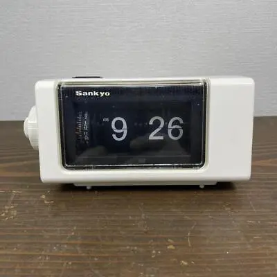 70s VINTAGE Sankyo Flip Alarm Clock L101Z 50Hz 60Hz Made In Japan Space Age • $108.20