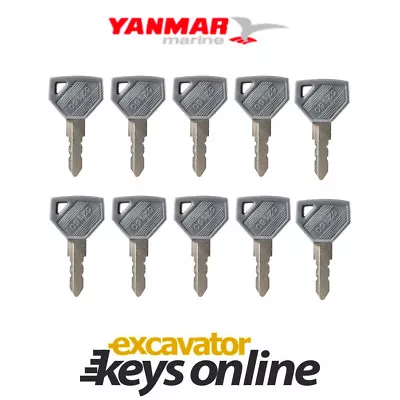 Yanmar 52160 (Set Of 10) Excavator Key Excavator Grader DozerYanmar Parts  • $35