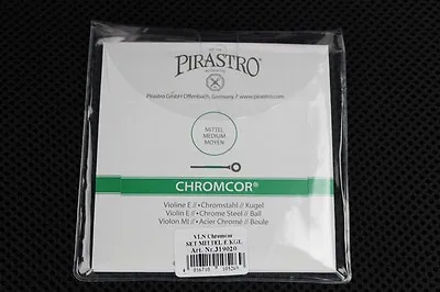 Pirastro Chromcor 4/4 Medium Violin String Set Ball End 1 Day Shipping! • $40.96