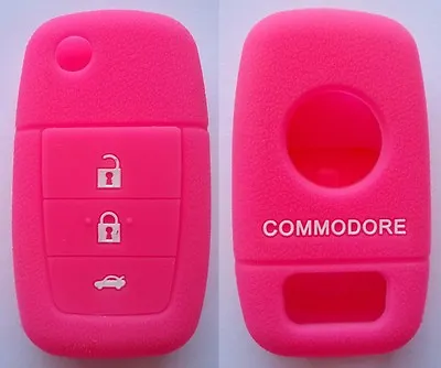 $8.99 • Buy Pink Silicone 3 Button Flip Key Cover Suits Holden Ve Commodore