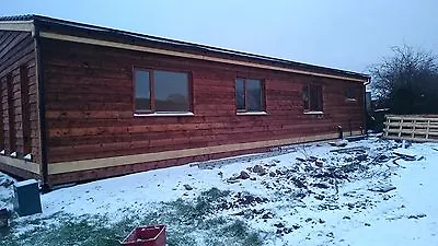 65ft X 22ft 3 Bed Log Cabin Lodge Timber Frame Holiday Park Home Static Caravan • £87750