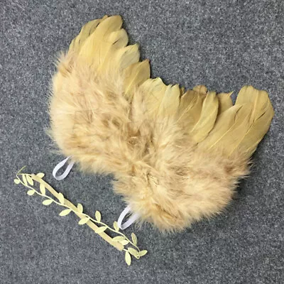 Infant Angel Wing Headband Party Costume Home Christmas Decoration • £5.84