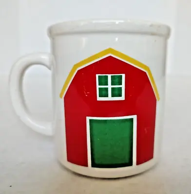 Vintage Marimekko Barn Pfaltzgraff Mug Coffee Cup Ceramic 1980's Farmhouse Rare • $20.47