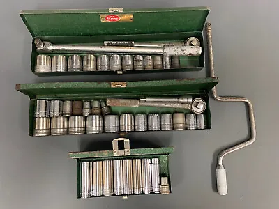 Vintage SHERMAN KLOVE S-K SK 1/2  DRIVE  SAE Socket Set 45 Piece Lot - READ • $199