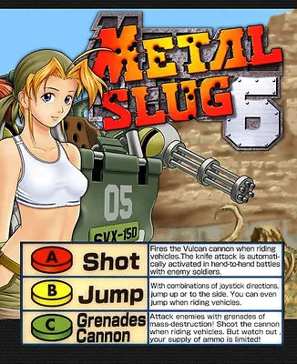 Metal Slug 6 Neo Geo Mini Arcade Marquee • $9.95