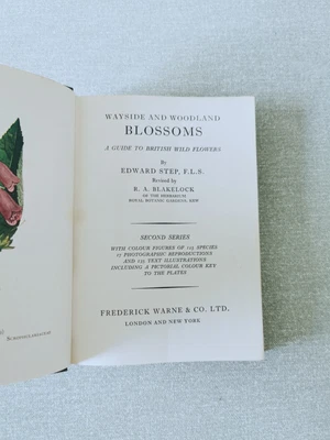 £10 • Buy Wayside And Woodland Blossoms By Edward Step (Second Series) 1963