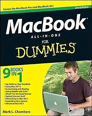 Macbook All-In-One For Dummies 2nd Edition Chambers Mark L. Used; Good Book • $3.71