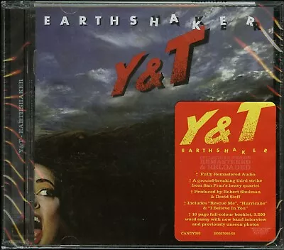 Y&T Earthshaker CD New Rock Candy Records Reissue Yesterday And Today • $14.99