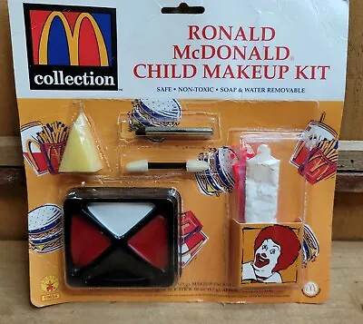 Vintage 1998 Ronald McDonald Collection Child Makeup Kit Rubie's Costume Co Inc • $37.49