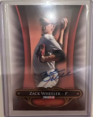 Zack Wheeler 2010 Tristar Pursuit Rookie Autograph 80/80 RC Auto Phillies Giants • $29.99